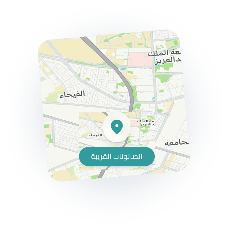 HajZe app salon discovery screen